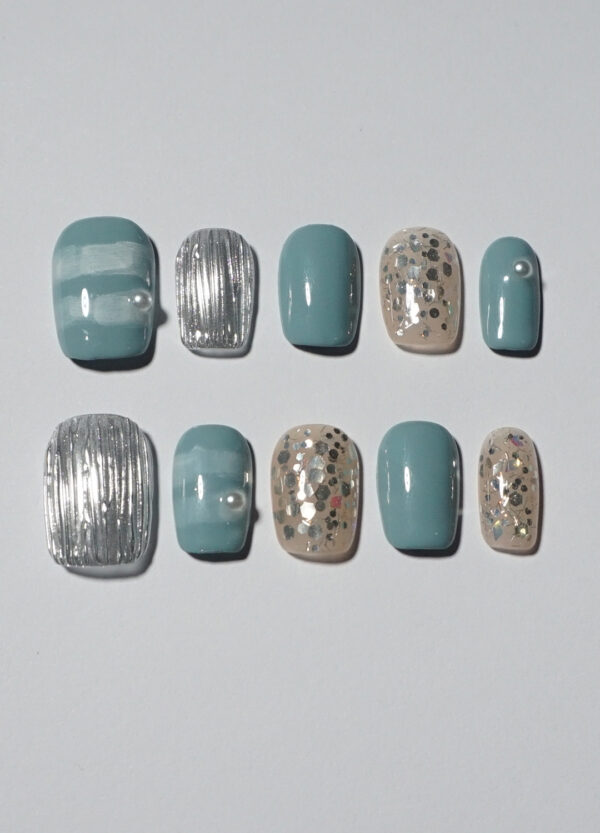 Bleu/vert Pailleté – Image 3