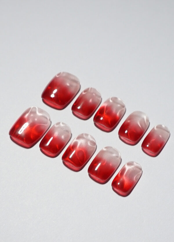 Blanc fondant sur le rouge