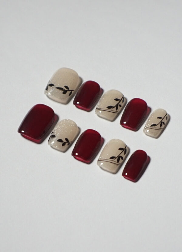 Rouge alterne de blanc