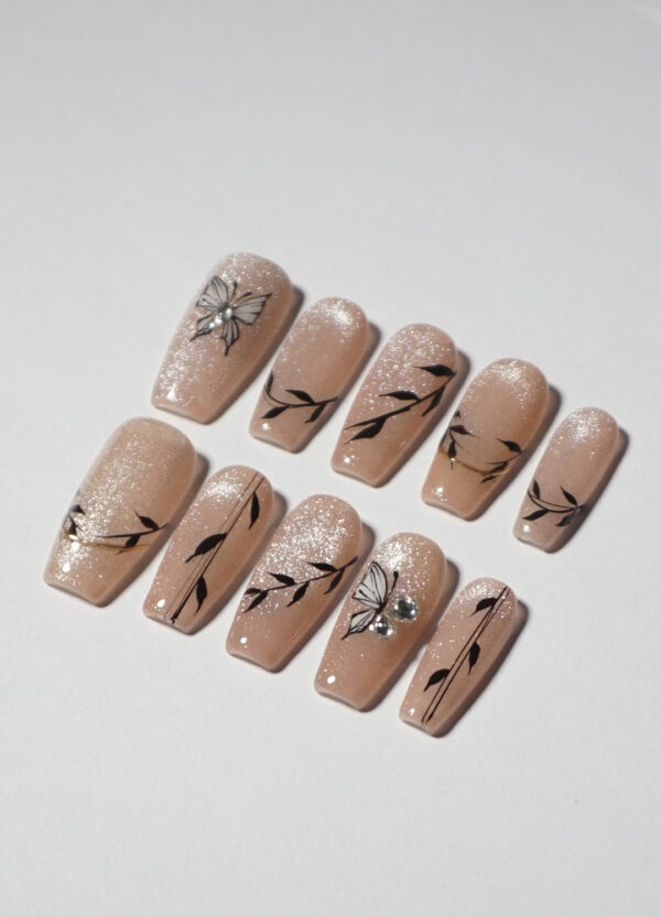 Skin color pailleté avec motif